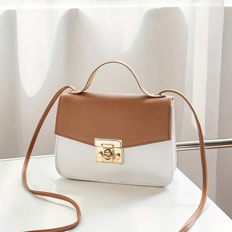 Girls Square Shoulder Bag Casual Handbag Versatile Diagonal Bag