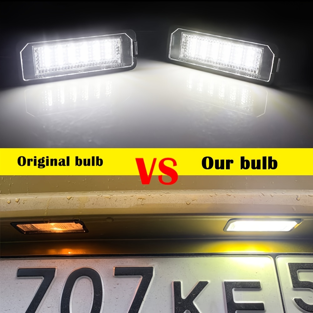Für VW, 2 Stück, LED-Kennzeichenbeleuchtung, Fehlerfreie Lampen