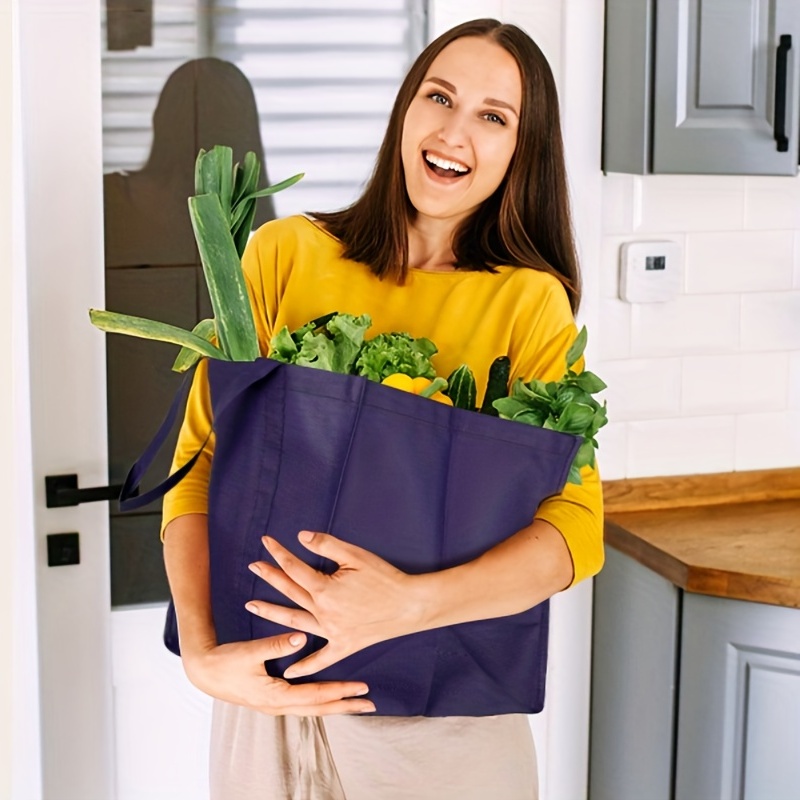 Eco-friendly Reusable Large Foldable Tote Bag - 50 LBS Capacity