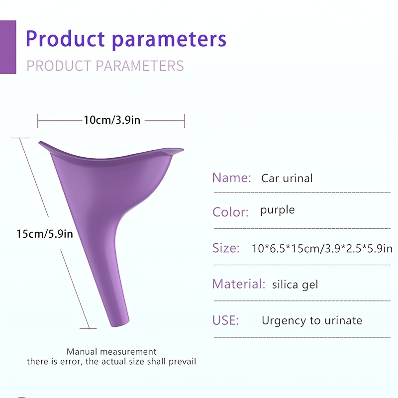 Portable Car Urinal for Travel and Emergencies