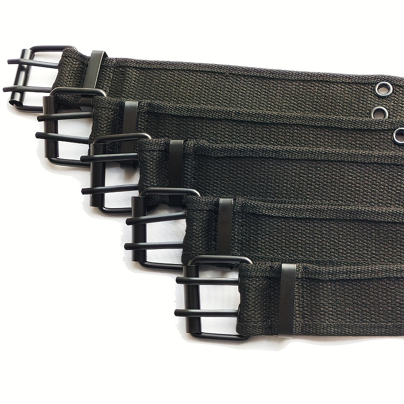Men's Casual Sport Belt Double Row Holes