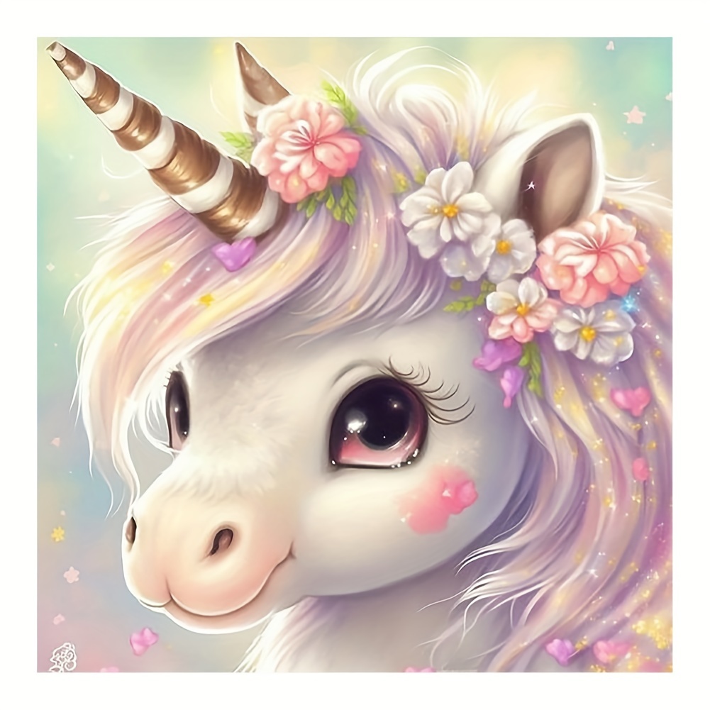 DIY 5D Cute Unicorn Diamond Painting Full Drill with Number Kits