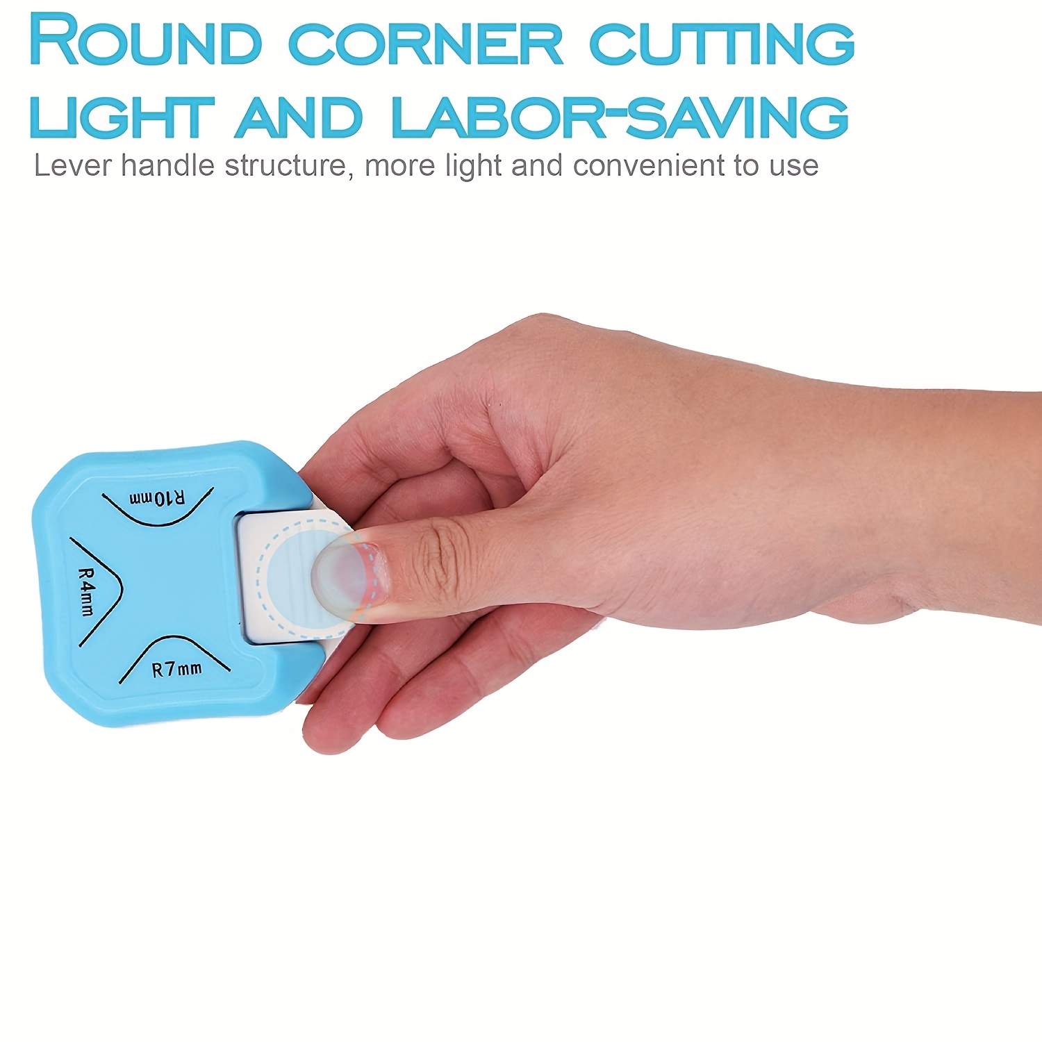 3 Way Corner Rounder Punch, 4mm,7mm,10mm,3 in 1 Corner Cutter