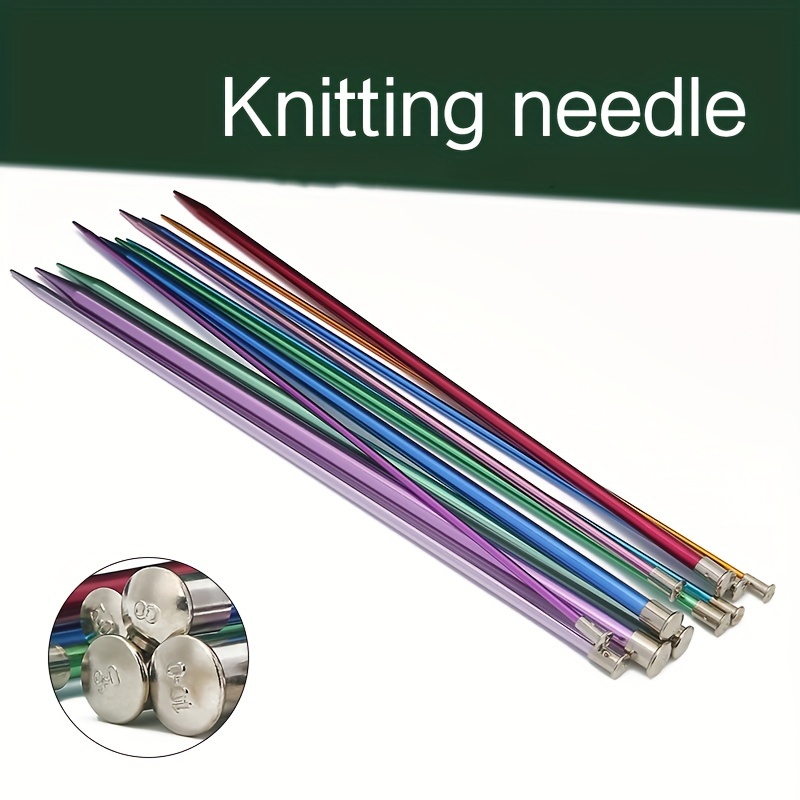 4 pc Spiral Cable Knitting Needles & Case - Stainless Steel Circular Needle  Set