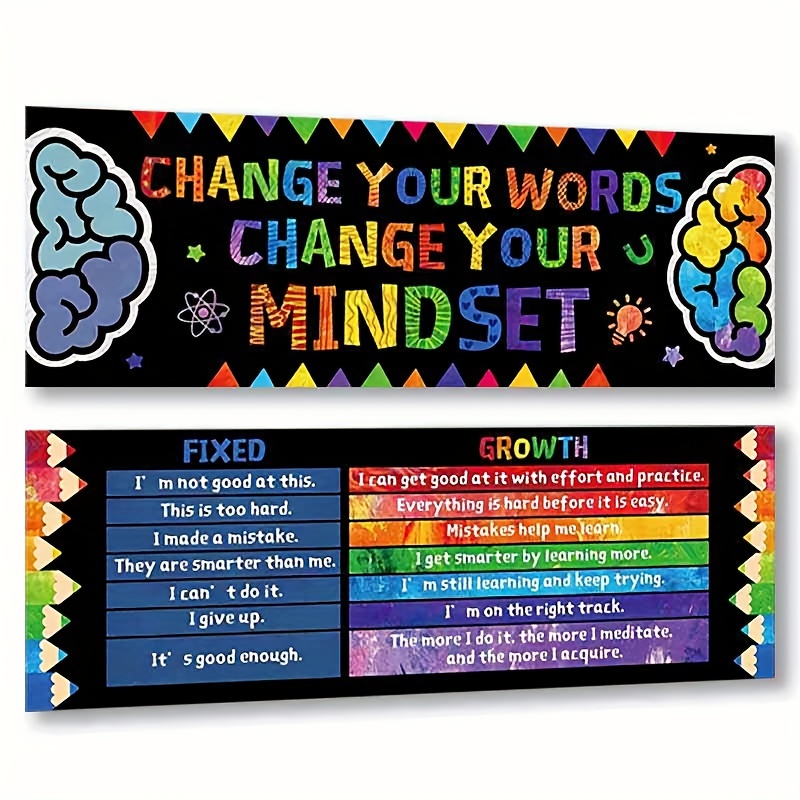 Classroom Poster Grow Different Rates Growth Mindset Boho - Temu