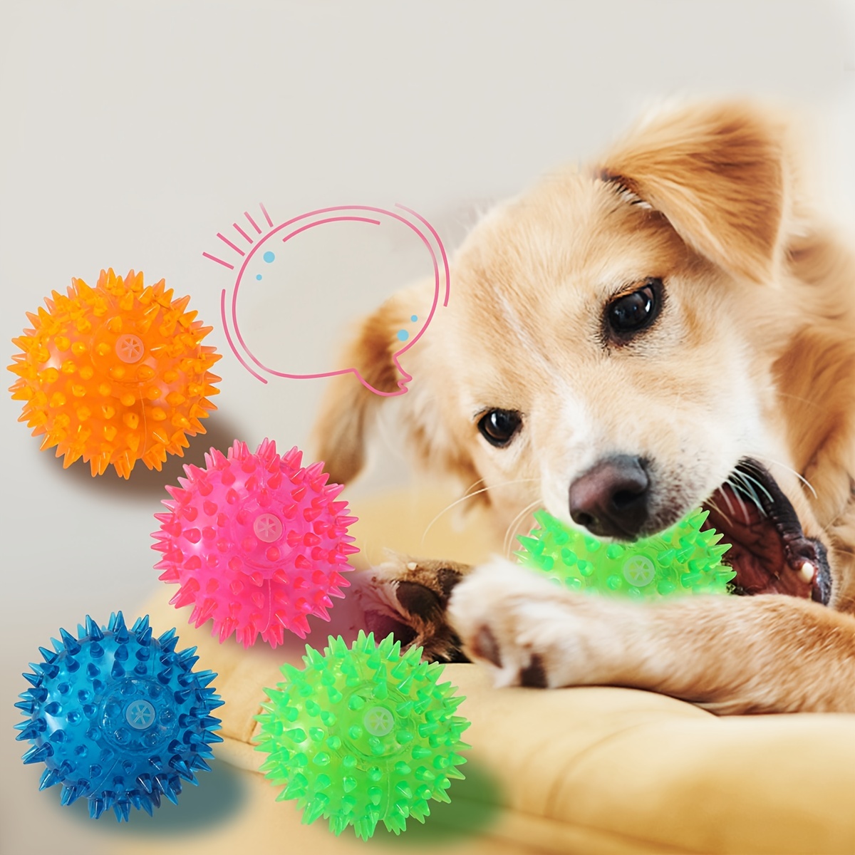 Interactive Balls For Dogs Squeaky Dog Balls Toys And Puppy - Temu