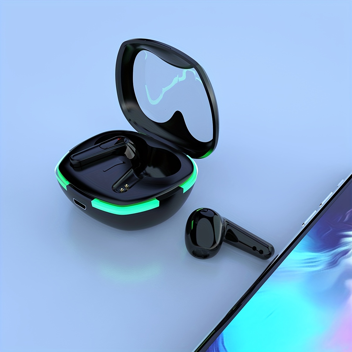 Auriculares inalambricos Bluetooth 5.0 IOS Android Azul baratos