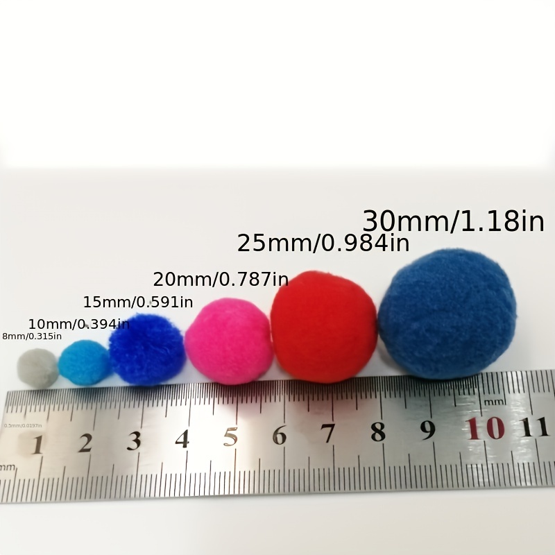 200pcs/lot Pompom 8mm Mini Fluffy Soft Pom Poms Pompones Ball Furball  Handmade Crafts DIY for Home Decor Sewing Supplies