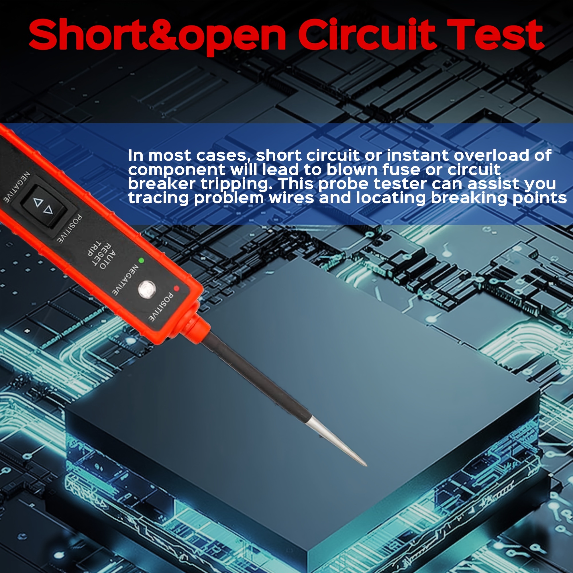 Traceur de circuit électrique Stylo de test de testeur de circuit