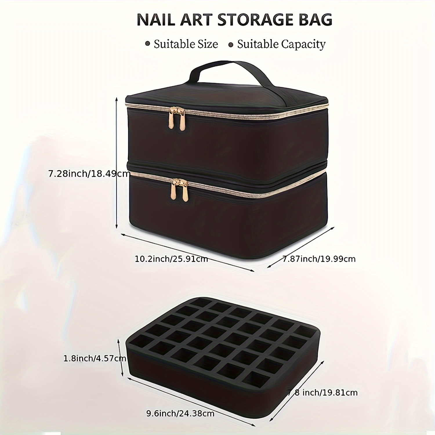 Nail Polish Storage Box Double layer Design Can Be Stored - Temu