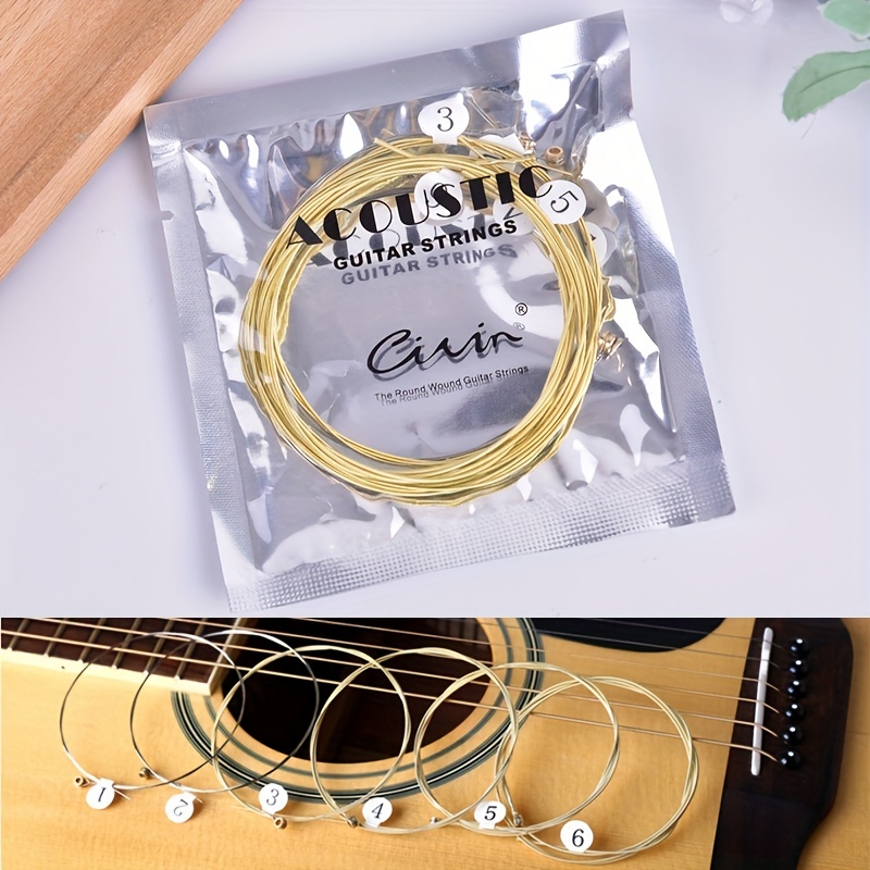 Civin Folk Guitar Strings For Acoustic Guitar Set Strings Brass