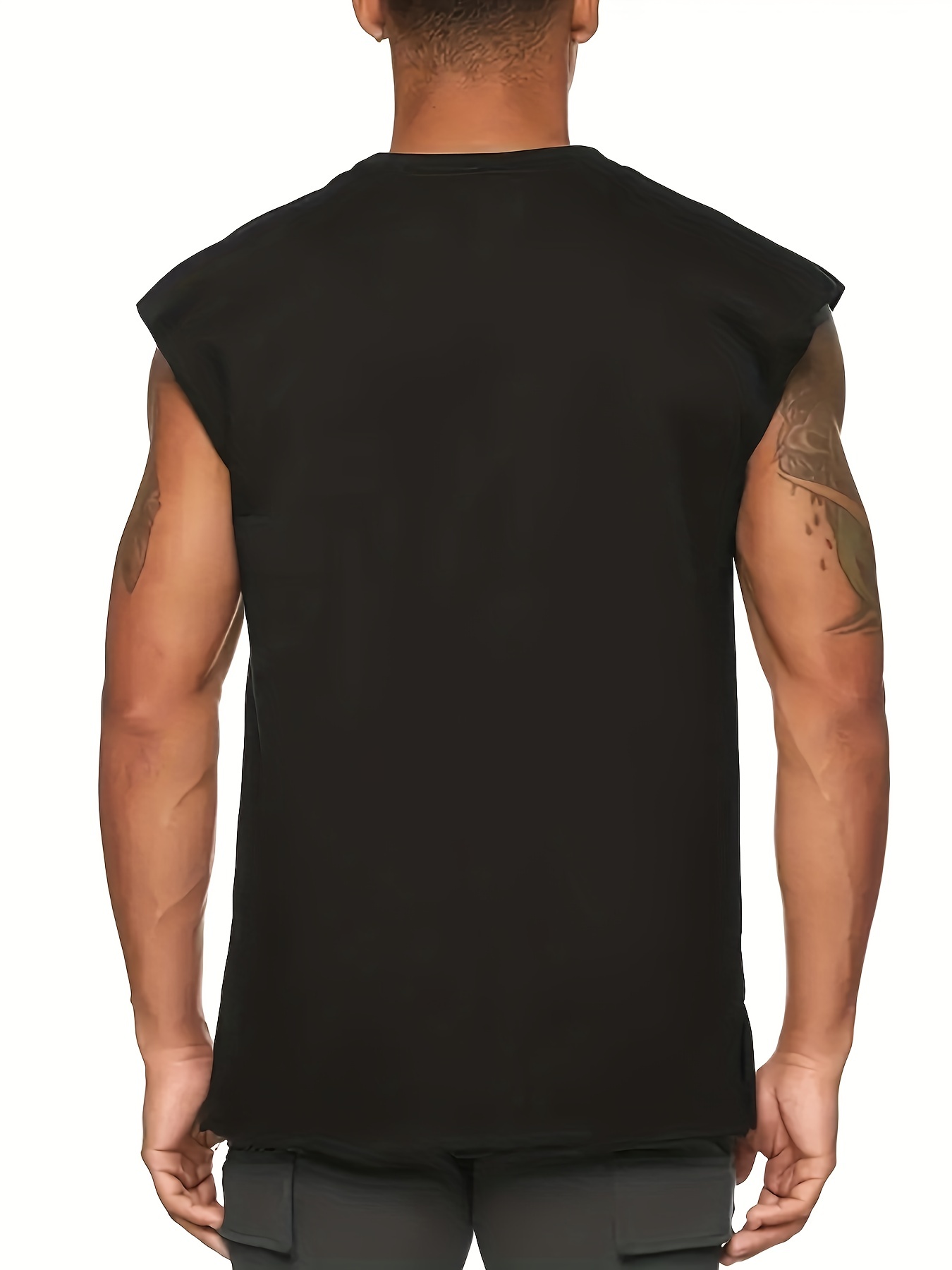 Men's A shirt Tanks Solid Color Singlet Sleeveless Tank Top - Temu