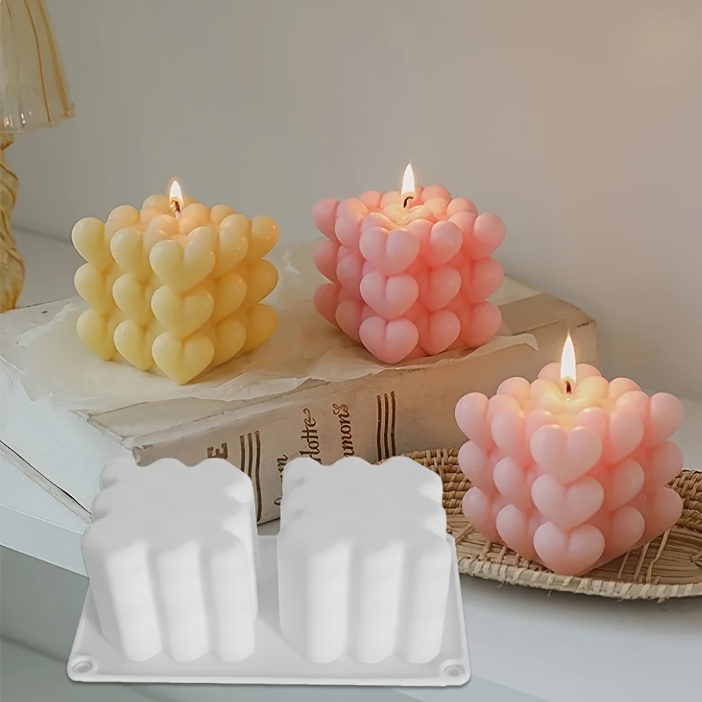 CeruleTree Moule à bougie en silicone 3D en forme de flocon de neige en  forme de bougie en cire d'aromathérapie pour fabrication de bougies,  ornements
