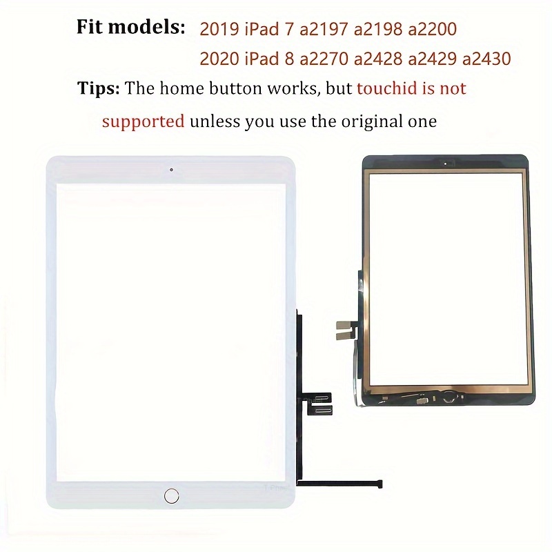 Digitizer Compatible For iPad 7 (10.2 / 2019) / iPad 8 (10.2 / 2020)