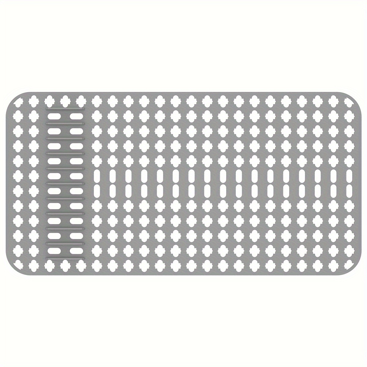 Silicone Hollow Sink Large Mat Multipurpose Non-slip Mat for Kitchen Sink  Countertop