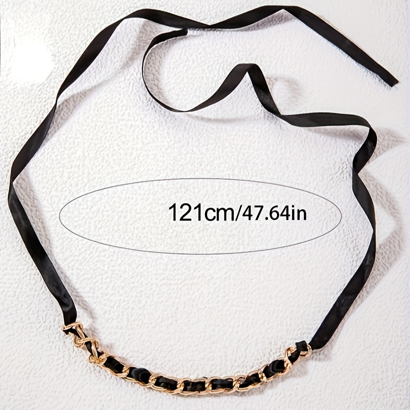 Retro Lace-Up Bow Neck Chain Ribbon Choker Imitation Pearl Necklace,Temu