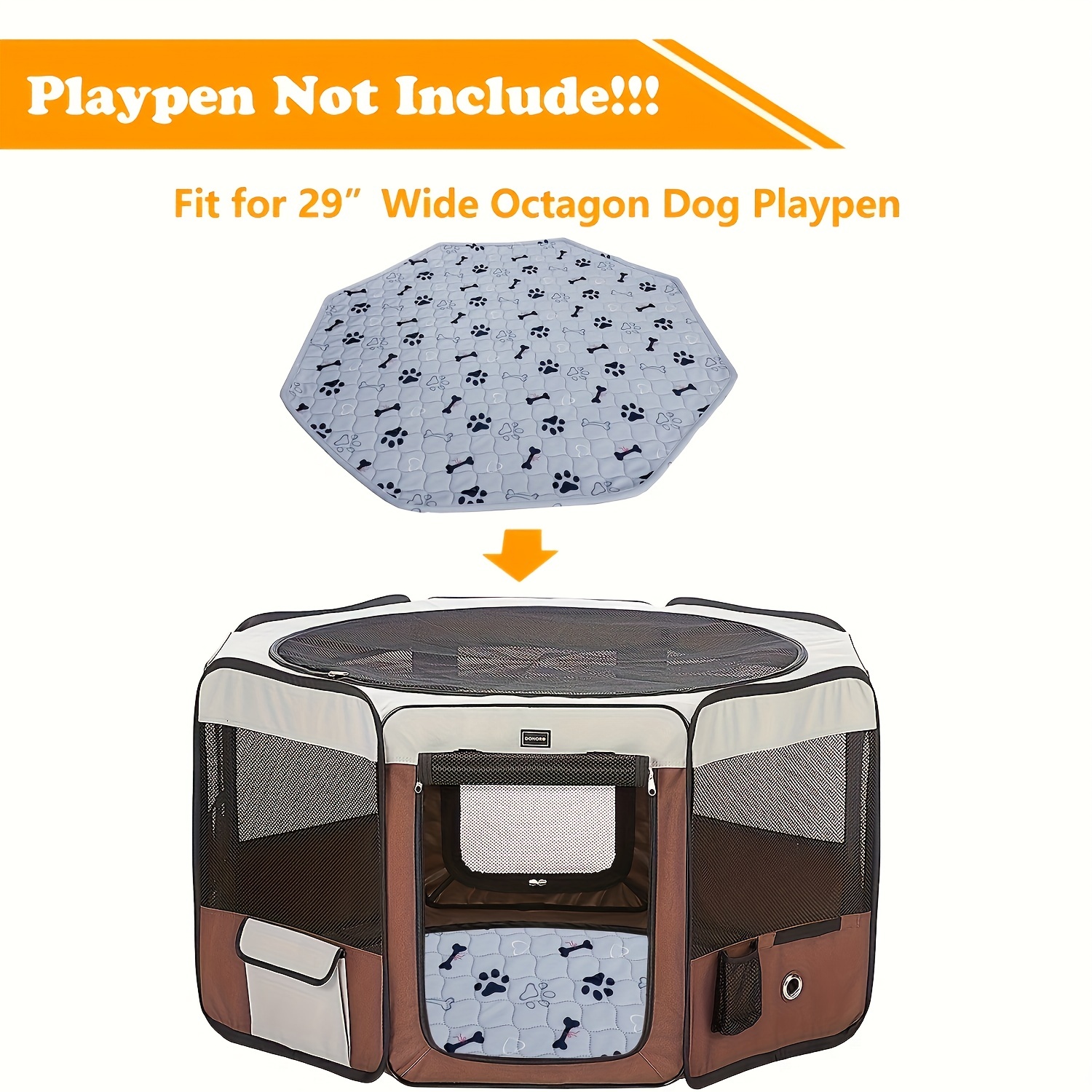 Octagon Dog Pee Pads, Washable Pet Cat Sleep Play Pad, Reusable Dogs Puppy  Mat, Pet Training Pads For Dogs, Absorbent And Leak-proof Whelping Pads,  Non-slip Puppy Pads, Puppy Training Pads For Playpen