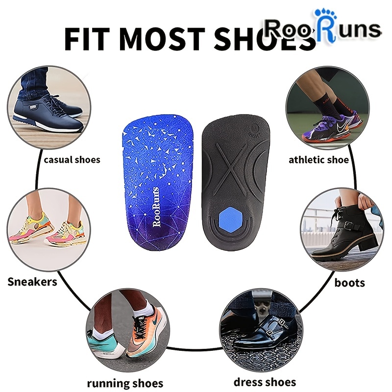 Athletic shoe inserts hot sale for flat feet