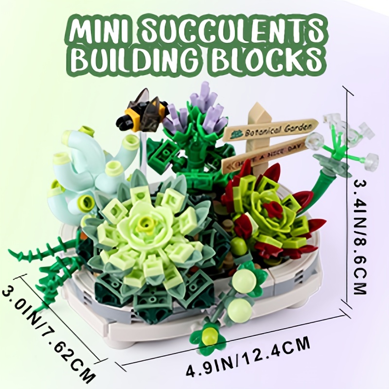Kit de blocs de construction en forme de bonsaï, décoration dintéri