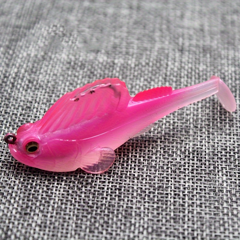 1Pcs Vibrating Tail Silicone Soft Lure Glass Noise Tube Jig Wobblers Soft  Bait Dark Sleeper Shad