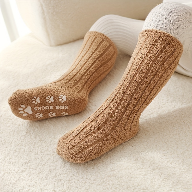 4 Pares De Calcetines Para Bebé De 0 A 3 Años Lindos Para Niño Y Niña Otoño  E Invierno Oso Cachorro