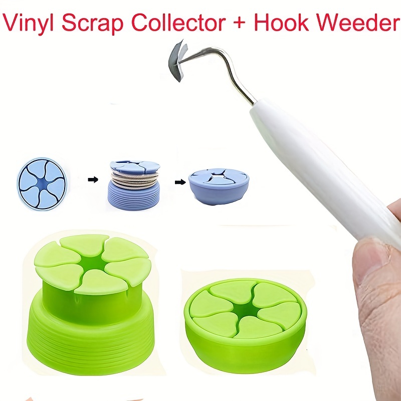 tweexy Craft Vinyl Weeding Scrap Collector Ring | Weeding Tools for Vinyl  Heat Transfer, HTV Crafting & Adhesive Paper Sheets Holder | Portable Heat