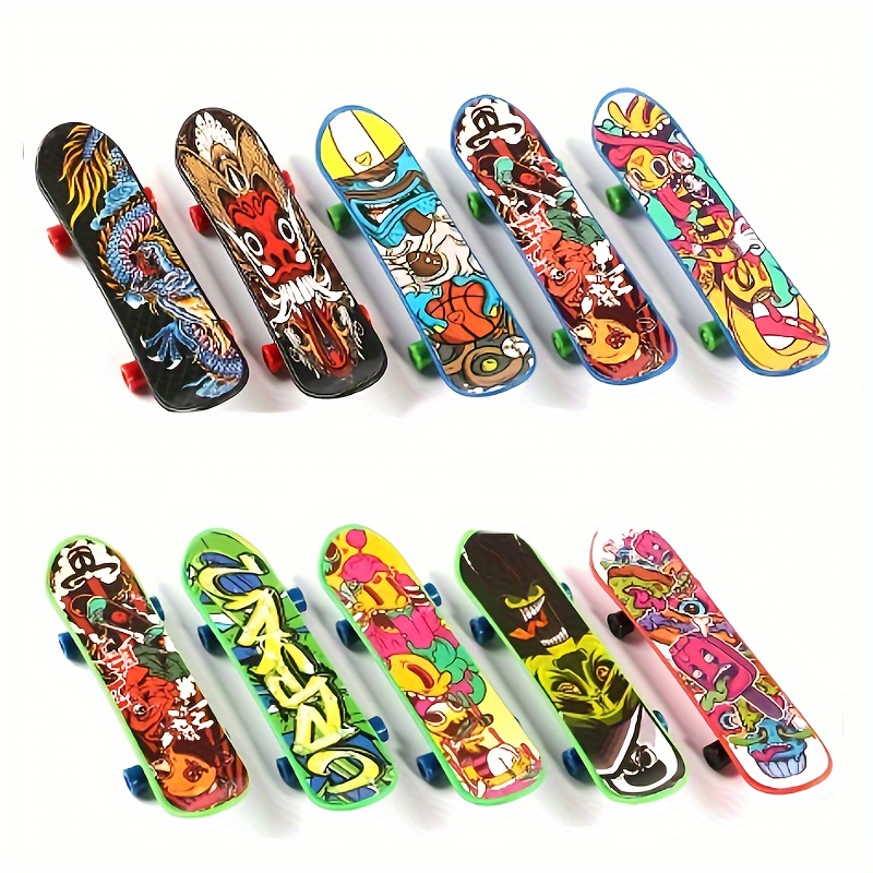 6 Pièces Mini Skate Doigt, Mini Skateboard, Finger Skate