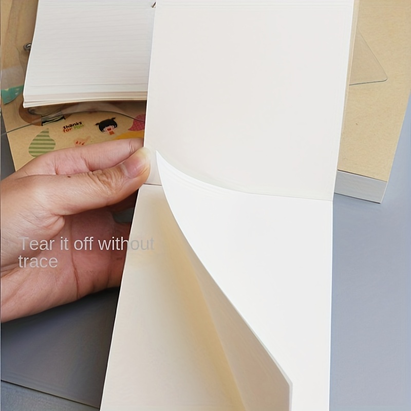 250 Sheets/500 Pages, Vintage Blank Inside Book, Draft Tearable Extra Thick  Kraft Paper, Painting Sketchbook Note Book