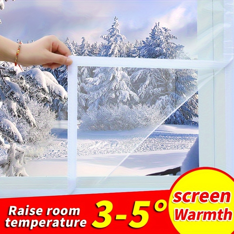 1pc Winter Thickened Self-adhesive Window Zipper Insulation Film,  Versiegelte Fenster Transparentfolie, Freie Perforation, Winddichte  Isolierfolie Und Leckageband - Temu Germany