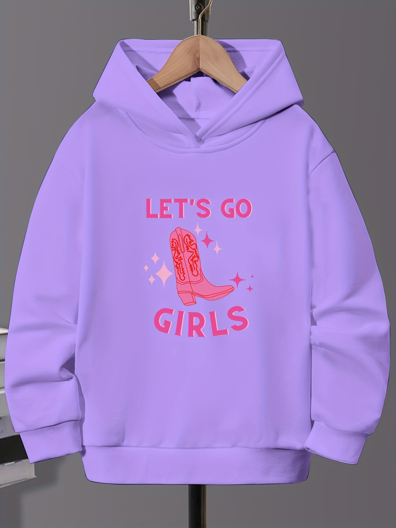 Western Style let s Go Girls Trendy Hoodie Tops Teens Temu