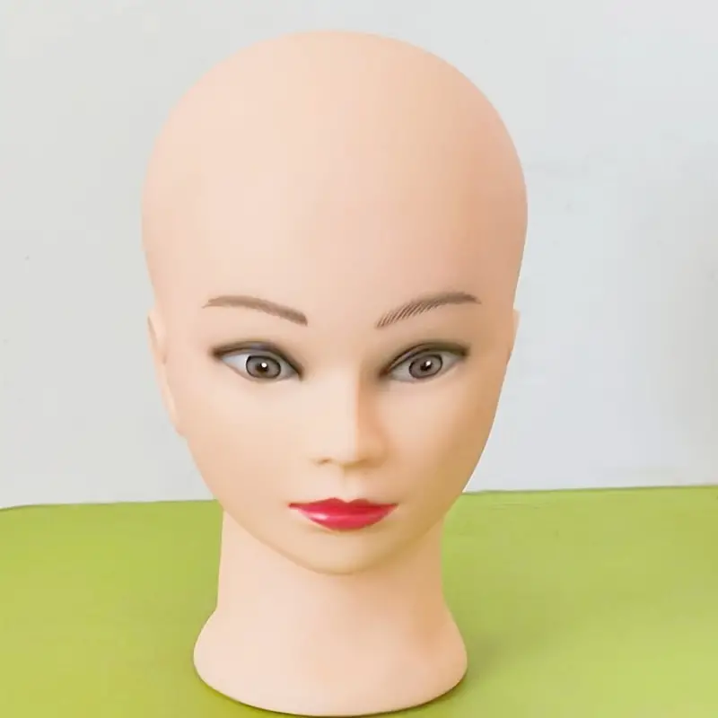 Wig PVC Mannequin Head + Tripod Training Manikin Display Stand Hairdressing