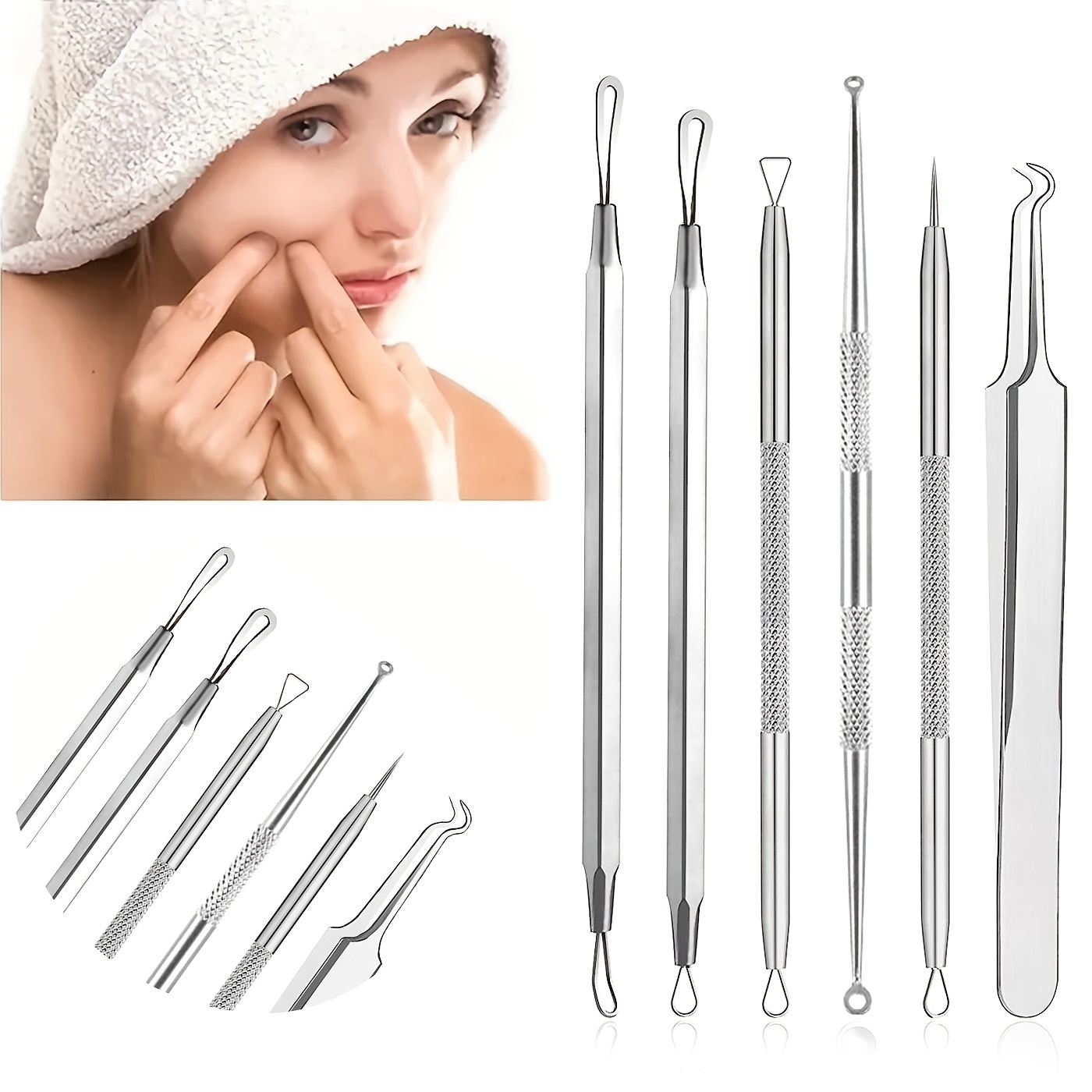 Cheap Acne Needle Removal Whitehead & Blackhead Remover Pimple Extractor