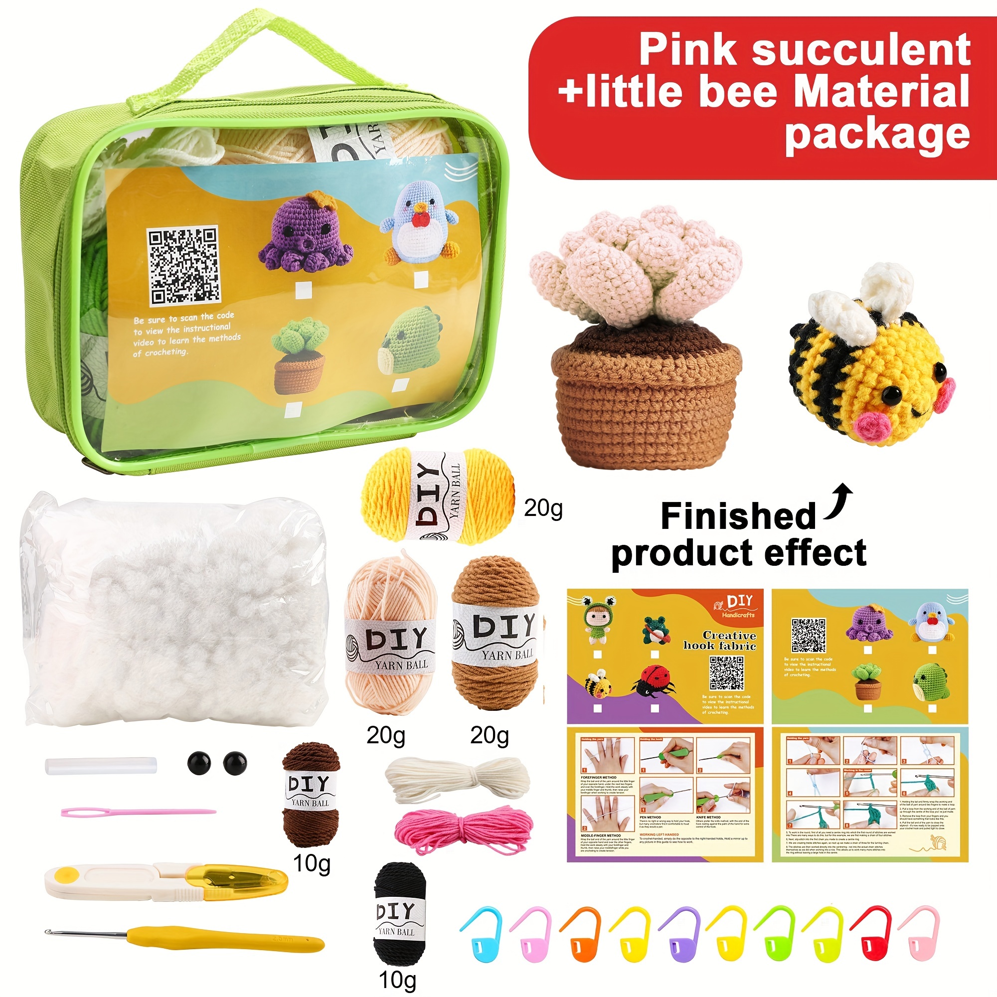 Crochet Kit For Beginners accessories Random Color Crochet - Temu