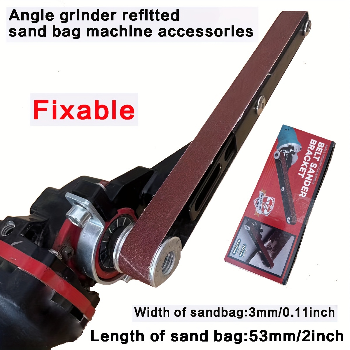 DIY Angle Grinder Belt Sander adapter Sanding Belt Bandfile dremel