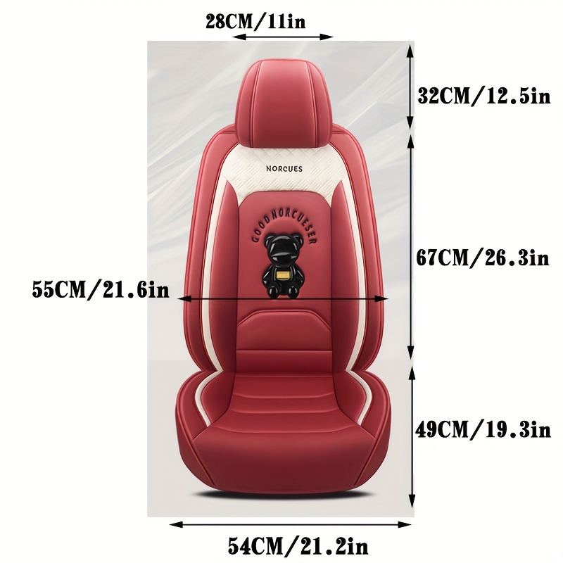 Faux Leather Cartoon Car Seat Cover Sedan Suv Special Five-seat Protective  Cover Four Seasons Motors Seat Cushion Fully Cover Seat Cover - Temu United  Arab Emirates