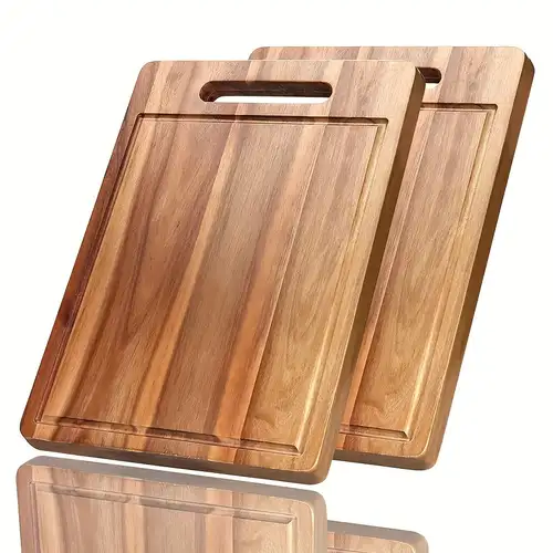 Moms Kitchen large acacia wood round cutting board. – LittleDumplingArts