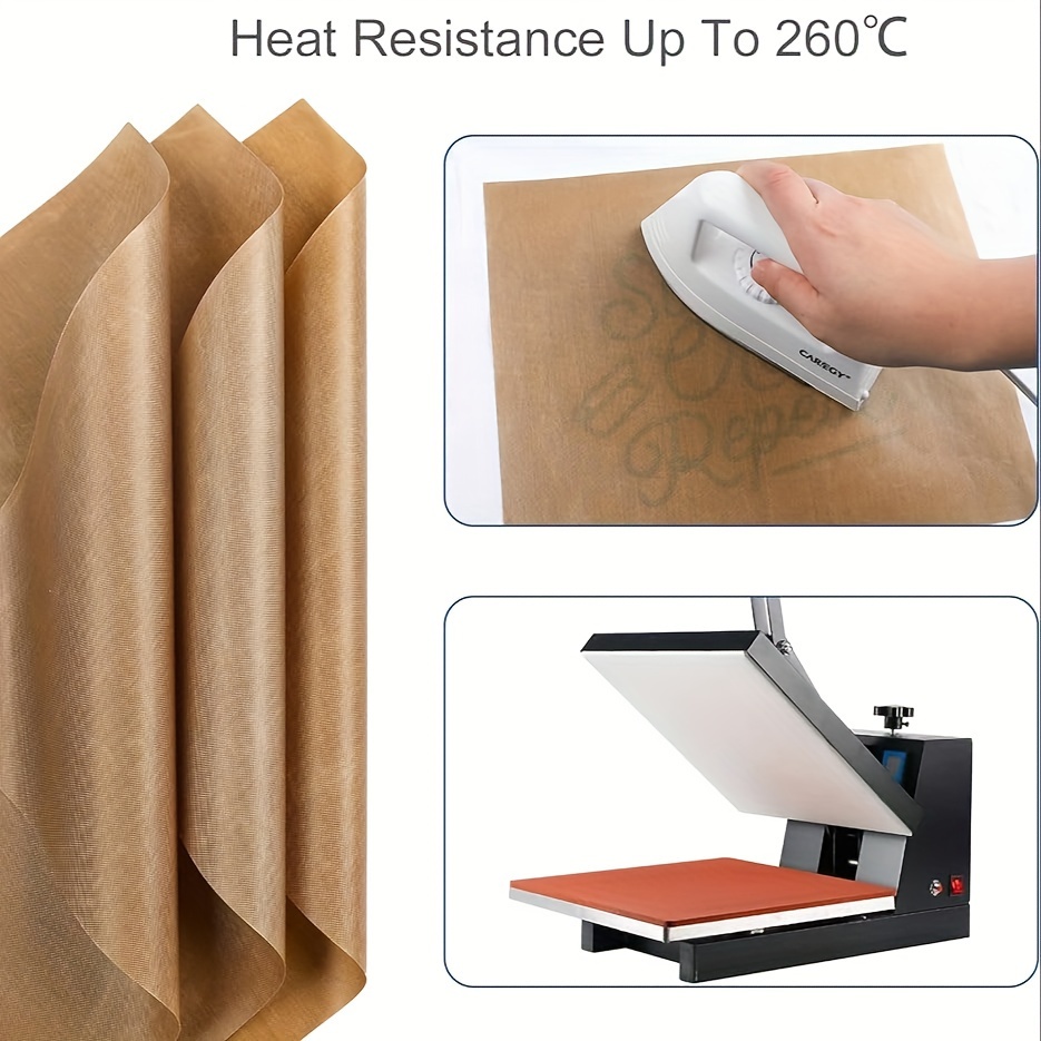10Pack PTFE Teflon Sheet for Heat Press Non Stick Heat Resistant Craft 16  x 24