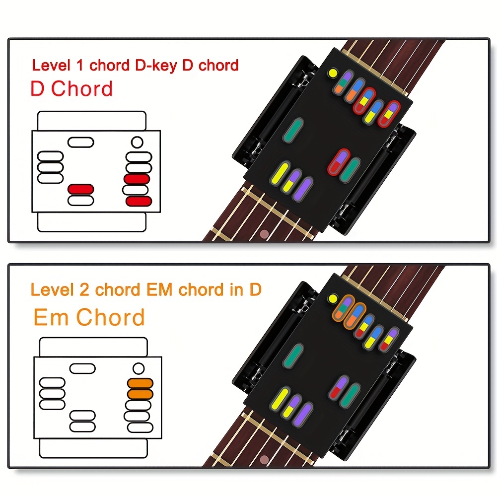 Aides à l'enseignement de la guitare Accessoires Guitar Chord Trainer  Système d'apprentissage Guitare Débutants