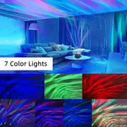 1pc aurora light projector northern light projector with remote control night light projector for gaming room bedroom ceiling party room decor details 5