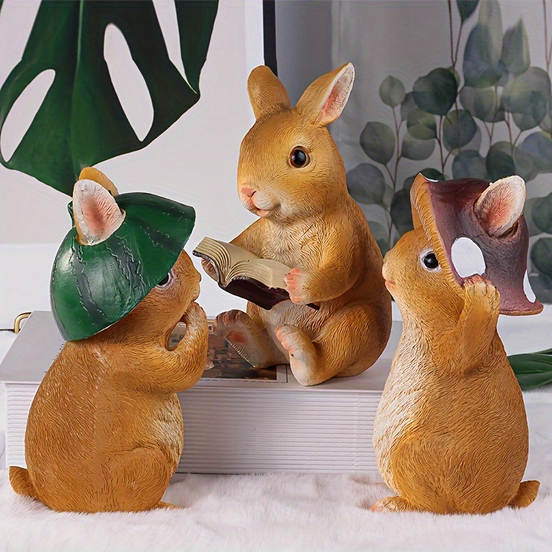 Figurine de souris de dessin animé de Noël, modèle animal de rat, paysage  de mousse, artisanat