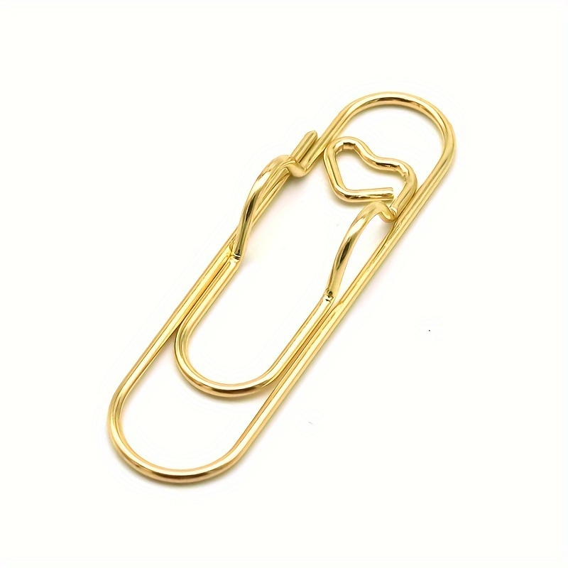 Sköna Ting Paper Clips Made of Metal - Brown - Interismo Online