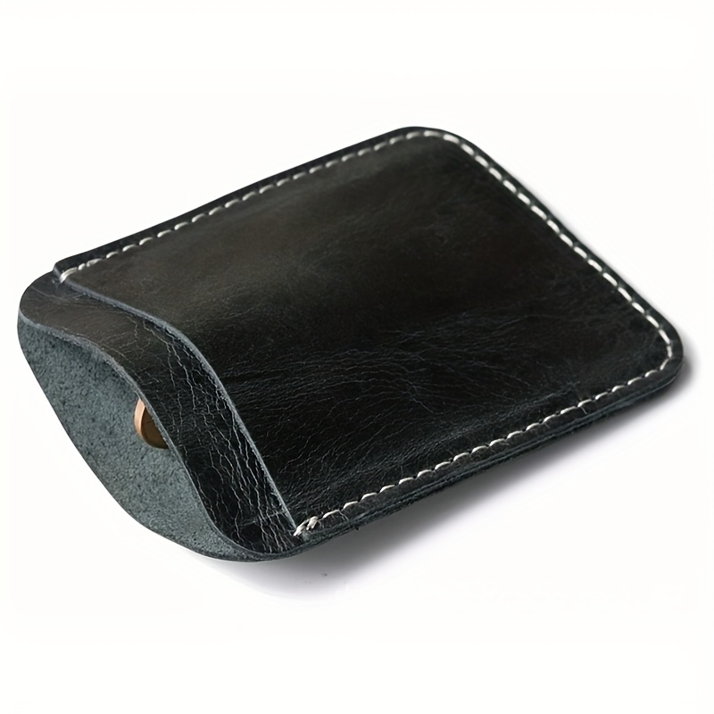 Men's Leather Wallet with Elephant Money Clip