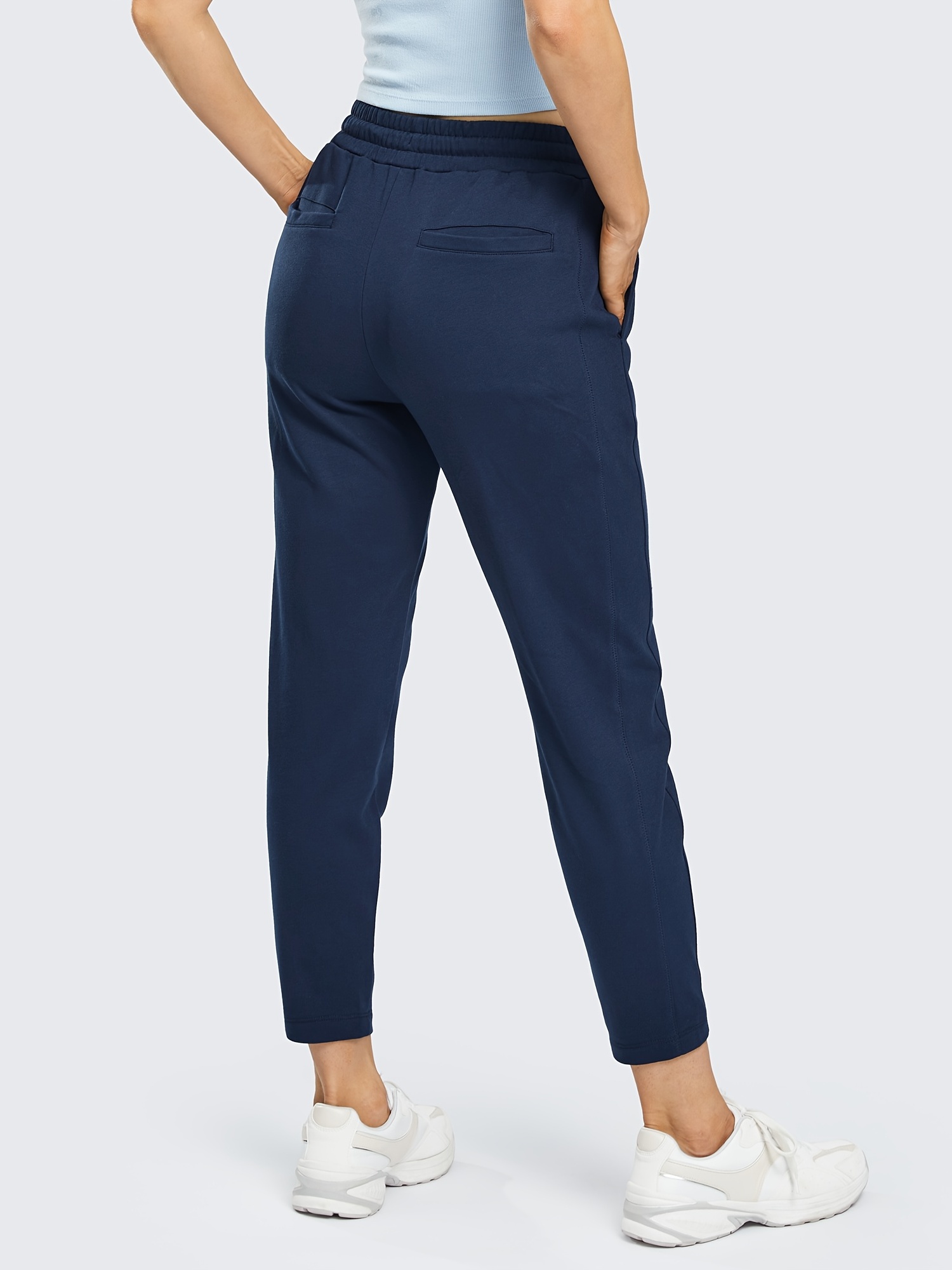 Women's Tapered Joggers: Sweatpants Pockets Yoga Workouts - Temu