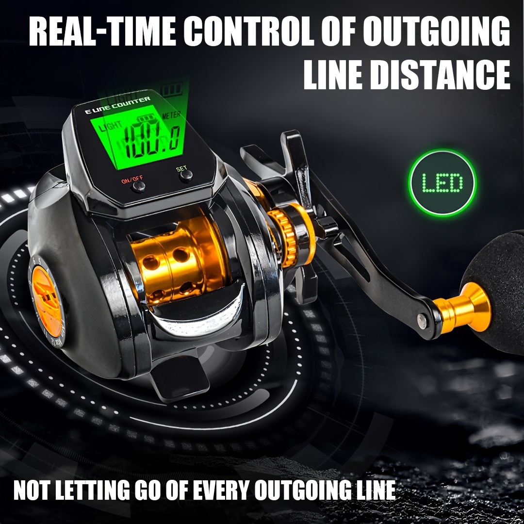 fishing reel with hd display screen for sea fishing boat fishing 7 2 1 gear ratio magnetic brake system details 1