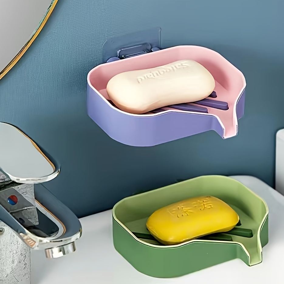 Soap Dish For Sink Self Draining Soap Holder For Shower Wall - Temu