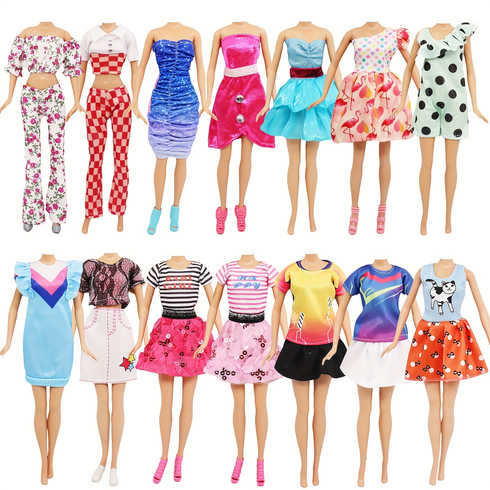 Fashion Doll Dress Party Casual Wear Outfits Girl Doll Dress - Temu