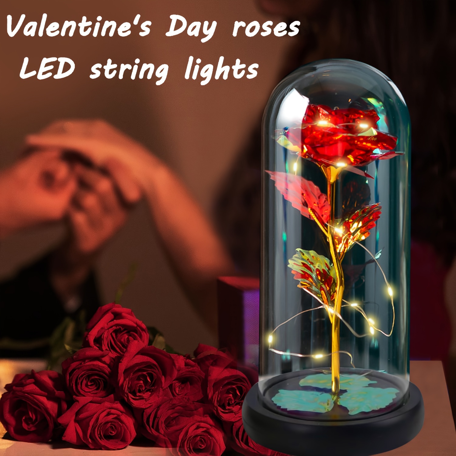 Valentine Rose Light Artificial Galaxy Rose Lamp Butterfly - Temu
