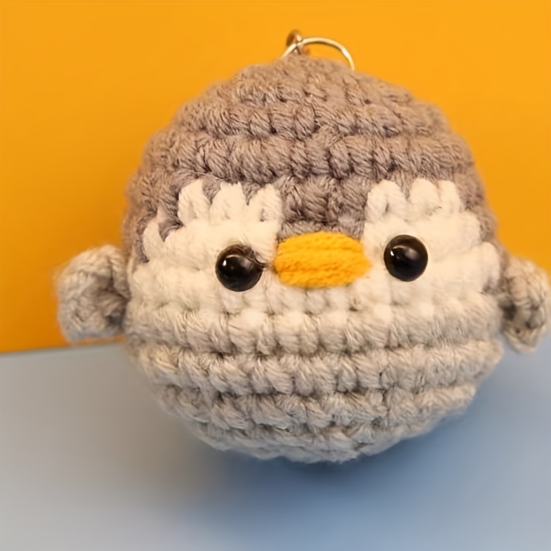 Crochet Kit For Beginners Mini Creative Crochet Diy Mushroom Dog Penguin  Keychai Knitting Key Holder Crochet Dolls Material Pack - Diy Knitting -  AliExpress