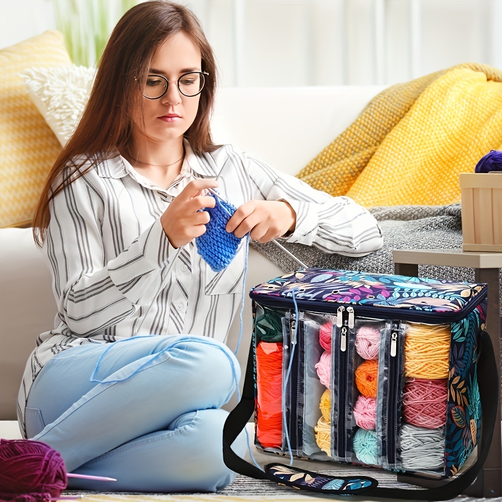 Buy Yarn Storage Bag, Easy to Carry Crochet Hooks, Large Craft Storage  Organizer Bag Online at desertcartBolivia