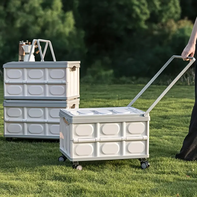 Versatile Fold Wheeled Box Outdoor Companion Camping Storage - Temu